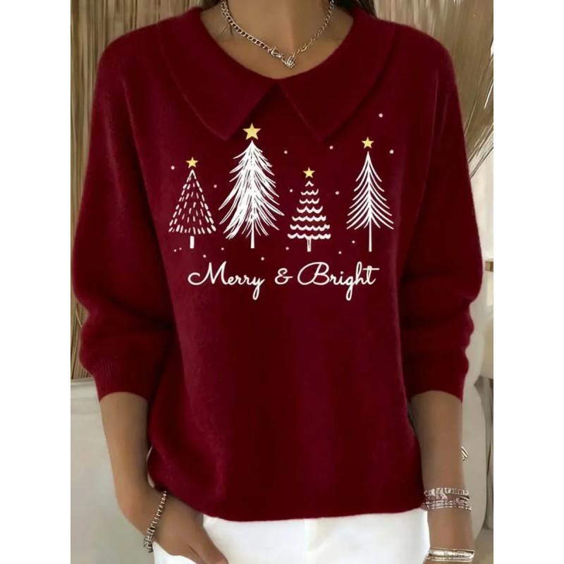 Womens Oversized Long Sleeve Crewneck Sweatshirt 2025 Fall Casual Pullover With 3D Print Acrylic Fabric