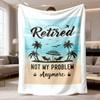 2026 Latest Flannel Blanket 1 Set 130 05cm 150 11cm Valentine's Day Elements Sport Fluffy Gift Giving Blanket Retirement Gift for Women Men 2024, Reti