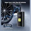 Portable Tire Inflator Air Compressor with Digital Pressure Gauge Fast Inflation, Auto Shutoff Function for Cars, Motorcycles, Bikes & Balls