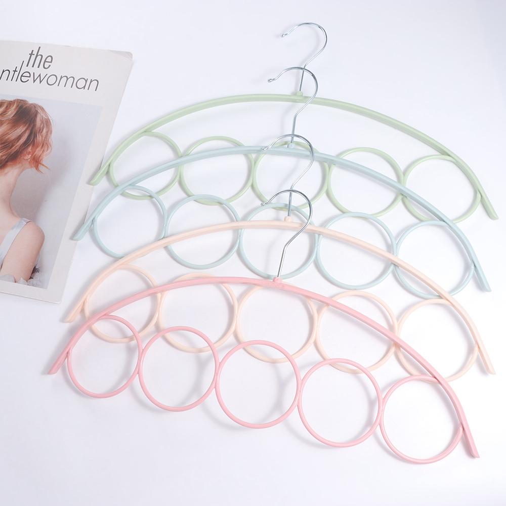 Rack Belt Rack Hanger Shawl Ties Hanger Organizer Holder Hook Ring Rope Slots Holder Storage Hanger