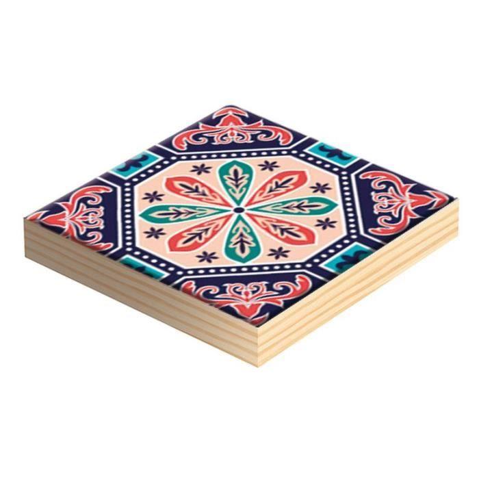 Sticker mosaique autocollant 12,5cm carreaux ciment 5