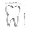 3 Pcs/set Stainless Steel Toothpaste Cookie Cutter Cake Mould DIY Tooth Toothbrush Biscuit Mold Fondant Baking Tools