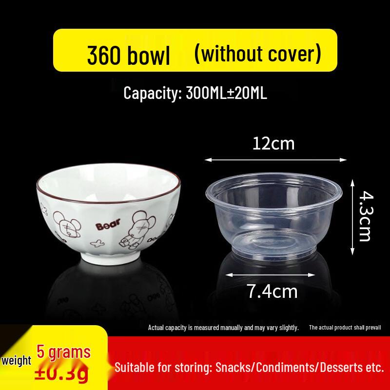 Extra Thick Corn Starch-based Disposable Food Containers with Lids