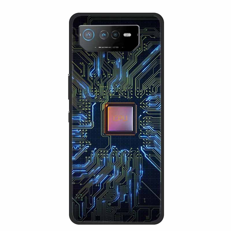 Phone Case For Asus ROG Phone 6D Ultimate Back Cover Case Black TPU Silicone Soft Coque For Asus ROG Phone 6 Pro Case Phone6 Pro