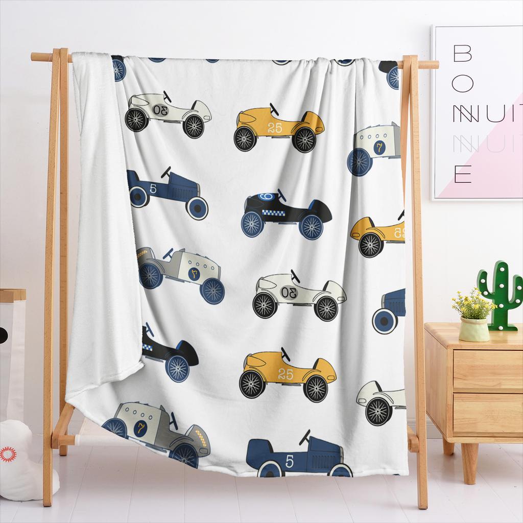 Blanket Flannel Blanket Illustration Car 3D Digital Printing Blanket Blanket