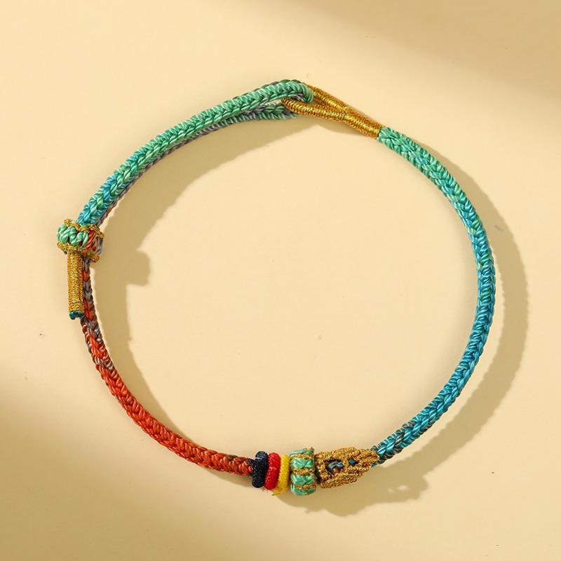 Dragon Boat Festival Red Rope Bracelet: Student Exam Success DIY Woven Five-Color Accessory
