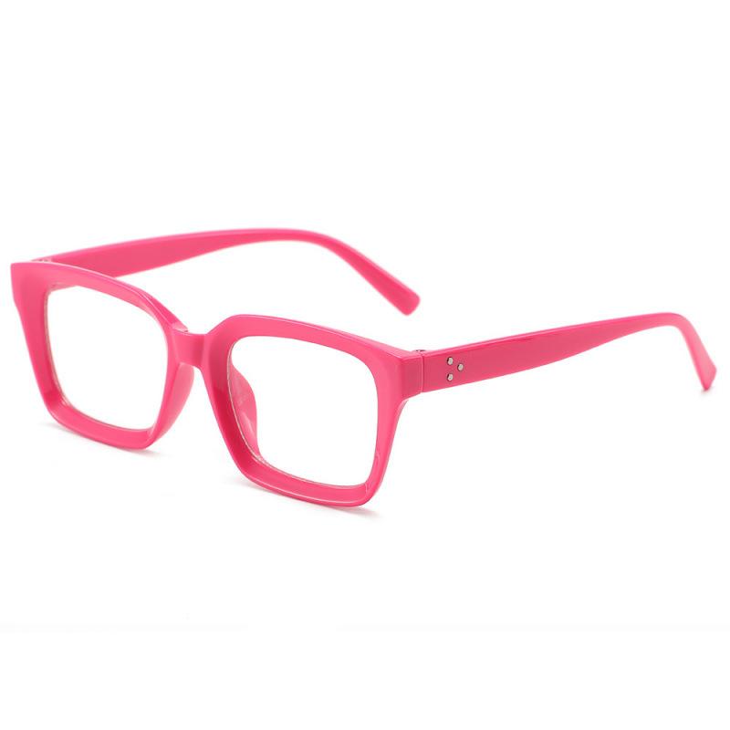 Square Anti Blue Light Glasses Men And Women Large-Frame Glasses with Transparent Lenses Simple Computer Reading Eyewear