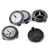 4Pcs 75mm Car Wheel Center Hub Caps Cover Badge Accessories for Mercedes Benz B/C/E/S Class A Class C200L GLC GLK CLA GLA GLE GL CT1