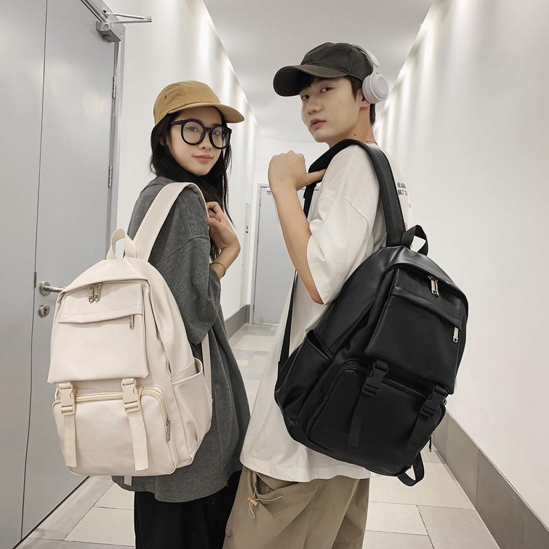 School Bag Female Tide Brand Tooling Style Versatile Leisure Student Men'S And Women'S School Bag Japanese Hong Kong Style Retro Backpack
