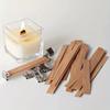 20pcs/40pcs/60pcs- Wooden Candle Wicks,Natural Candle Cores Cross,Soy Wax Wooden Candle Wick Core,with Metal Base For Candle