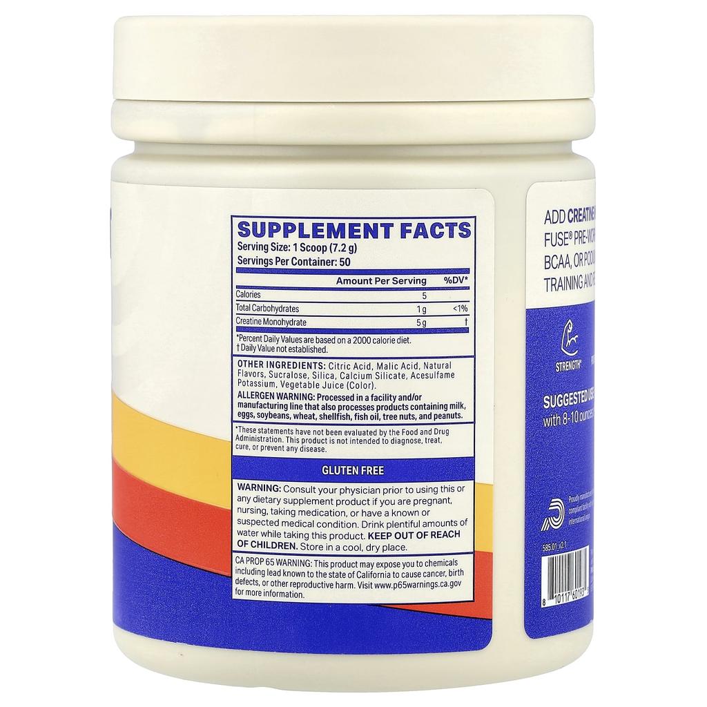 Podium Nutrition, Creatine Monohydrate, Pink Lemonade, 360g (12.7oz)