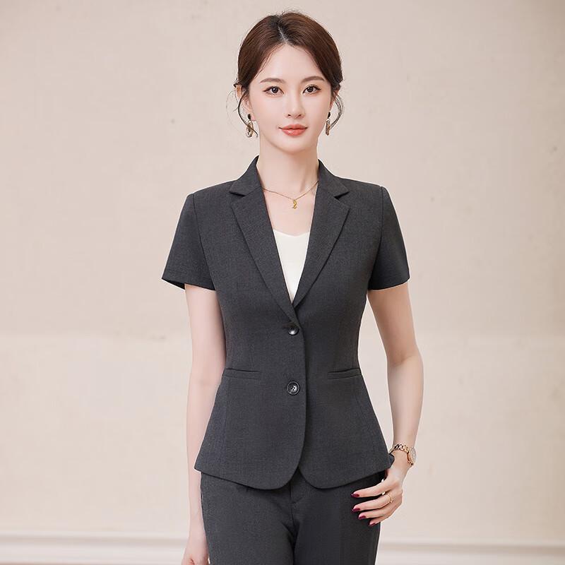 Women's Short Sleeve Professional Suit Set