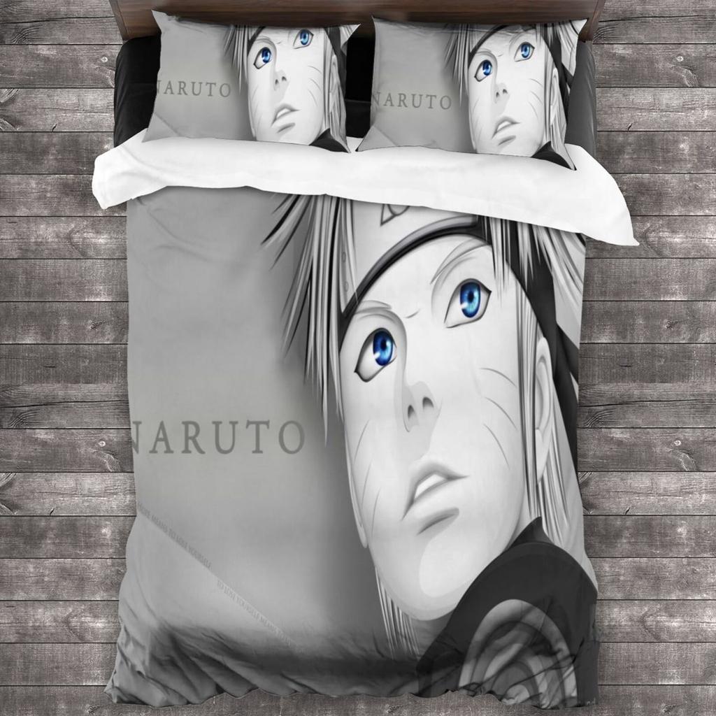 3d Digital Printing Naruto Series Three-piece Quilt Cover Set for Bedding