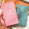 PU Leather Daily Planner Notebook A6 Travel Planning Journal Thick Pocket Notebook  Office Work