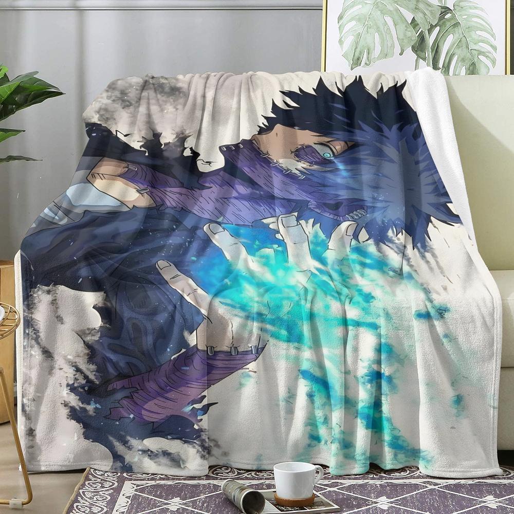 My Hero A-Academia Anime Throw Soft Flannel Throw Summer AC Blanket Lightweight Cool Nap Blanket for Sofa Bed Couch Travel
