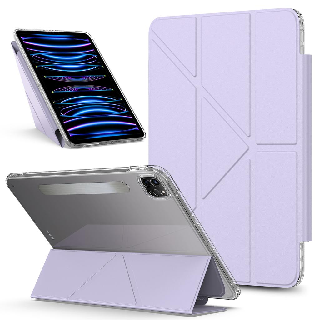 Tablet Case For iPad Pro 11 (2022)/(2021)/(2020) Stand Magnetic Detachable PU Leather Cover with Auto Wake/Sleep