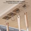 Large Sticky Hook Wall Hook Transparent Gold Seamless Stainless Steel Hook