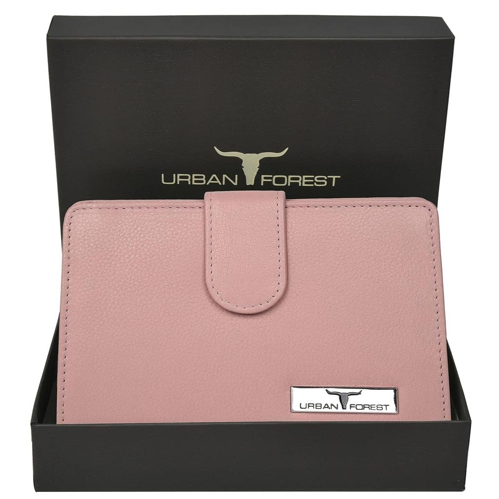 Arya Rose Pink Leather Wallet for Women