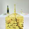 Sparkling Sequins Table Runner Luxurious Glitters Table Cover  Underwater Themed Parties