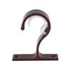 Curtain Rod Bracket Hooks Brackets Ceiling Holders Double Rods Window Holder Wall Shower Alloy Hanger Walls Hook Mount Aluminum