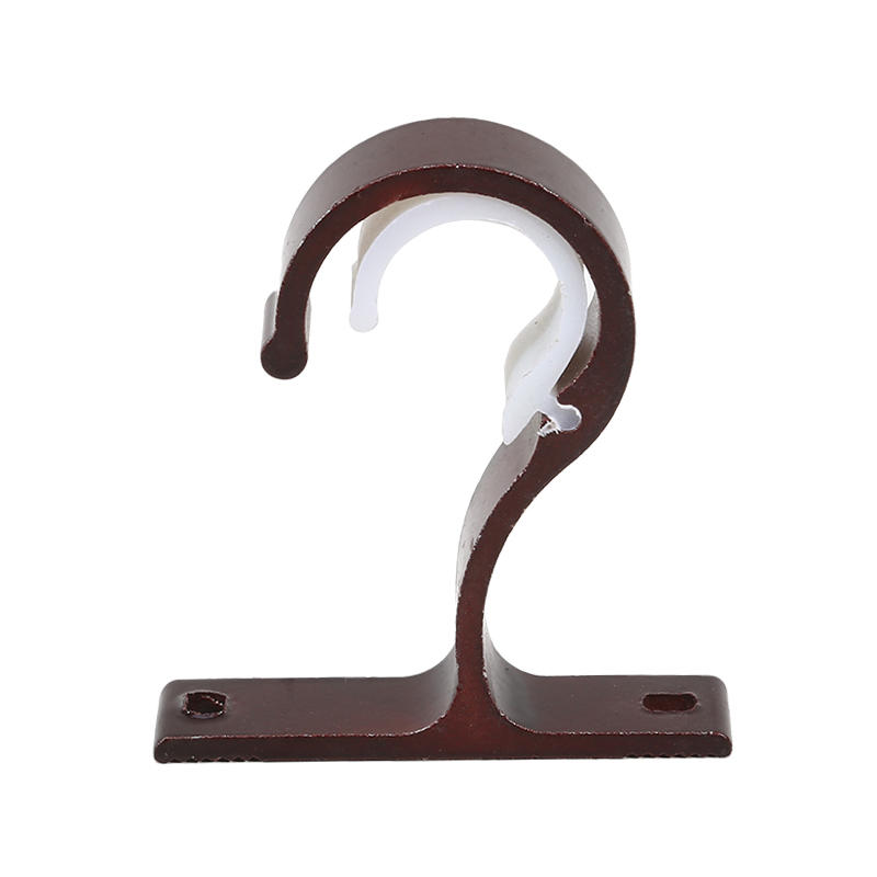 Curtain Rod Bracket Hooks Brackets Ceiling Holders Double Rods Window Holder Wall Shower Alloy Hanger Walls Hook Mount Aluminum