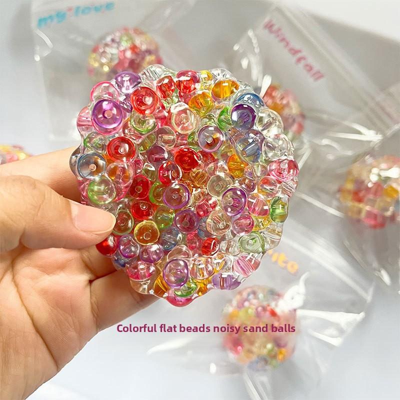 Squishy Balls Ice Beads Stress Relief Toy Super Soft Sensory Fidget Toys for Kids Adults Anxiety Relaxation Squeeze Gift