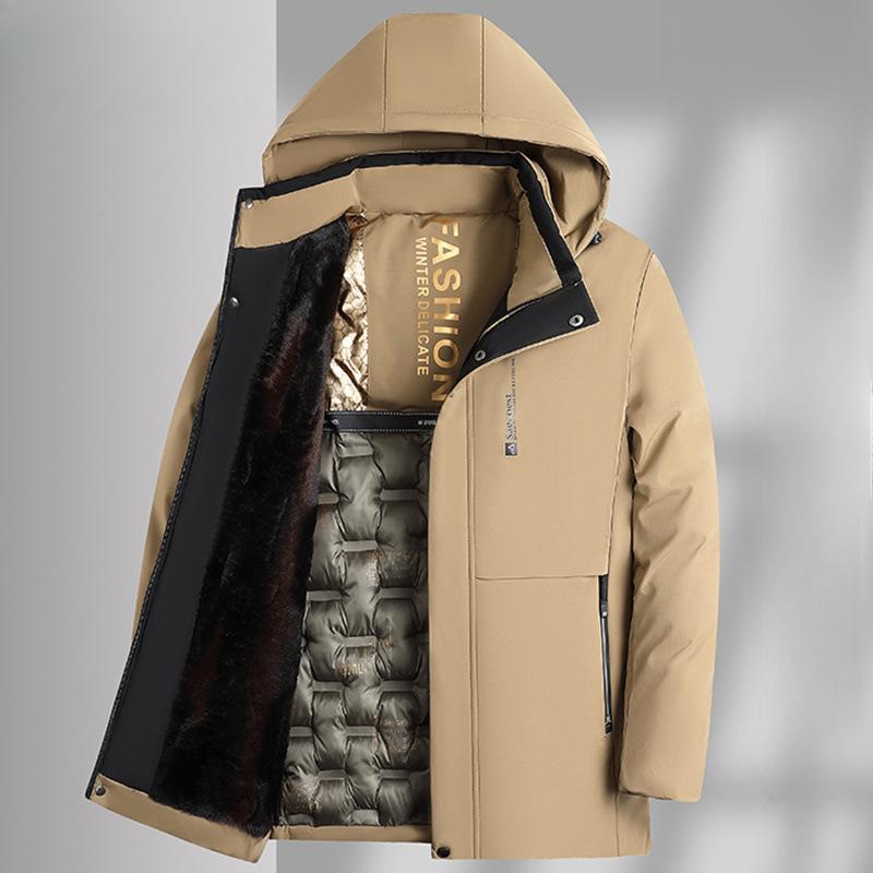 

Зимнее пальто для папы среднего возраста, стеганое и утолщенное хлопковое пальто, износостойкая повседневная хлопковая куртка для пожилых людей 5XL