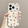 New Year Leather Textured Bear Case with Lanyard for Apple 17 Pro Max - Drop-Proof Protection