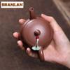 190ml Vintage Yixing Purple Clay Teapots Handmade Gourd Pot Raw Ore Section Mud Kettle Chinese Zisha Tea Set Drinkware Supplies