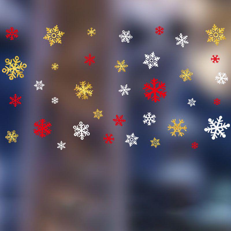 Festive Christmas Waterproof Glass Window Pvc Stickers For Cozy Home Decor