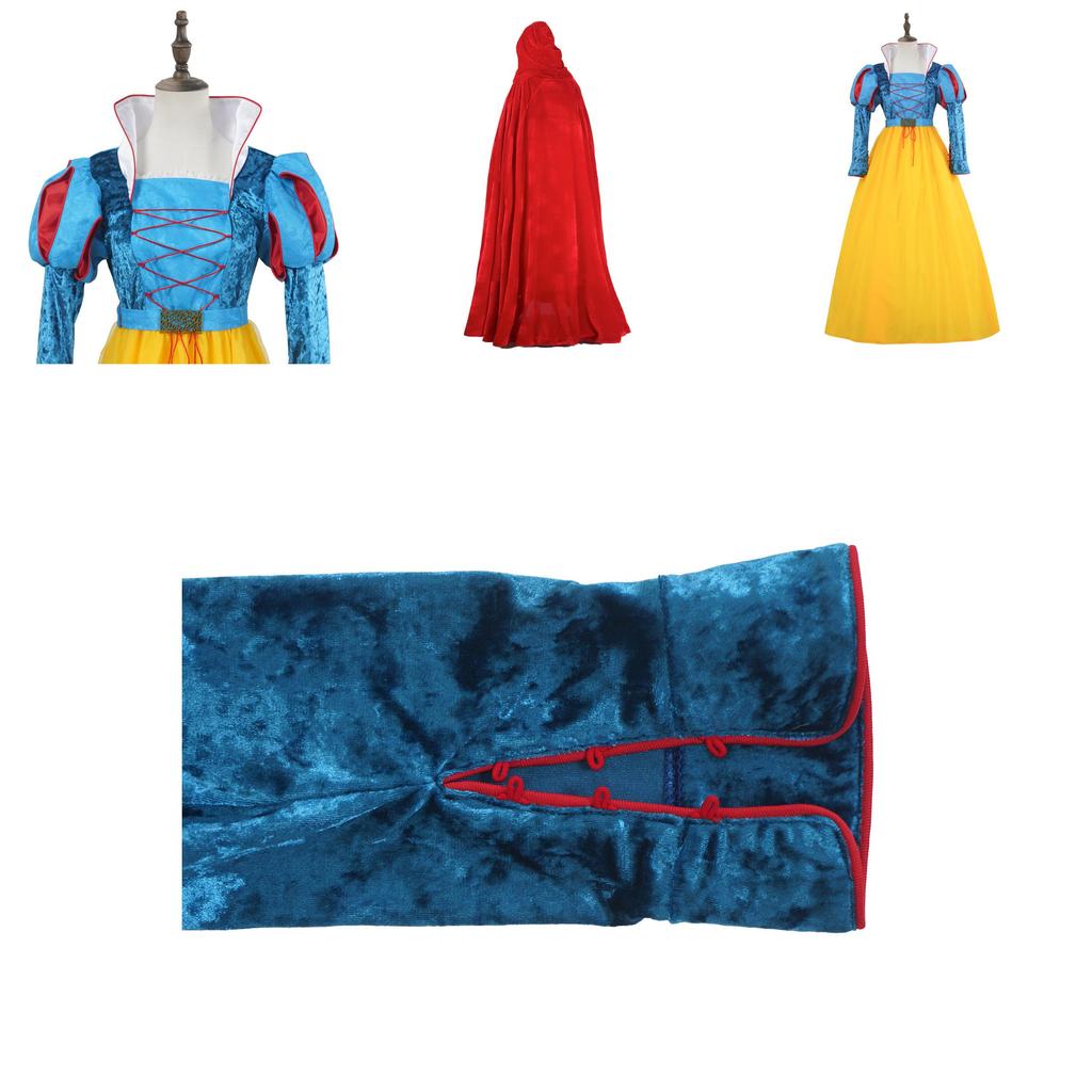 Snow White Real Movie Costume For Girls Halloween Cosplay Fantasy Role Play