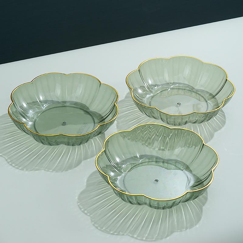 Fruit Plate Household Living Room Coffee Table Fruit Plate High-End Fruit Basin Plate Snack Plate Fruit Basket Fruit Basin