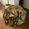 1PC Squirrel Fruit Umbrella-8-Rib Reinforced, Automatic Open, Lightweight & Durable, Cute Fashion Accessory for Outdoor-F2619