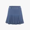FAIRLIAR GOLF Asymmetrical Wrap Pleated Skirt (Blue)