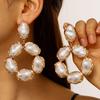 Baroque Pearl Choker - European & American Style with Irregular Design, Simple Metal Open Necklace