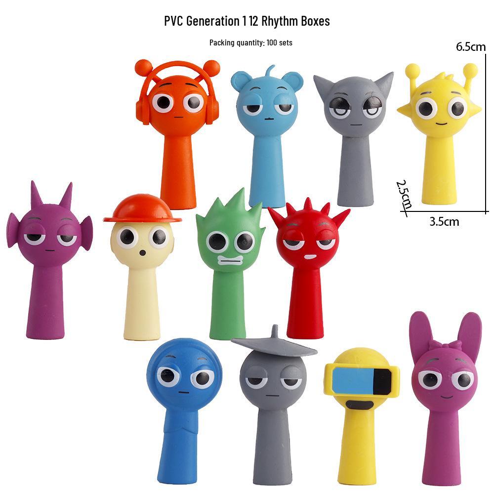 SprunkiPlush Rhythm Box Figurine: Cute Cross-Border Ornament Doll