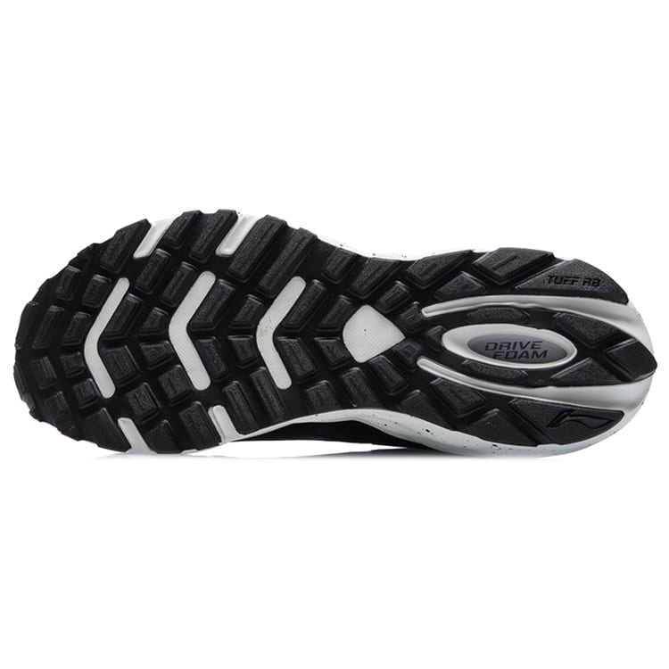 Li Ning Cloud Shield Lightweight Rebound Cushioning Low Top Running Shoes Unisex Black Gray ARHR079-1