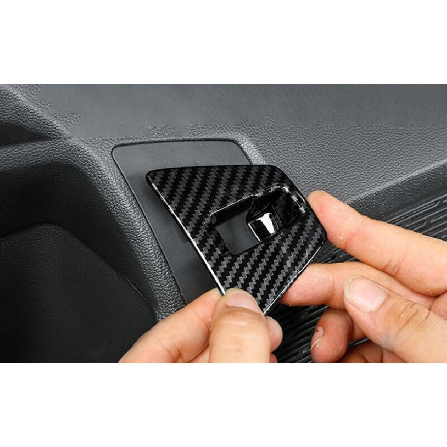 For Volkswagen Jetta Mk7 2019-2023 Back Door Tailgate Switch Trim Carbon Fiber