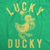 Lucky Ducky Saint Patricks Day Parade Funny T Shirts for Men