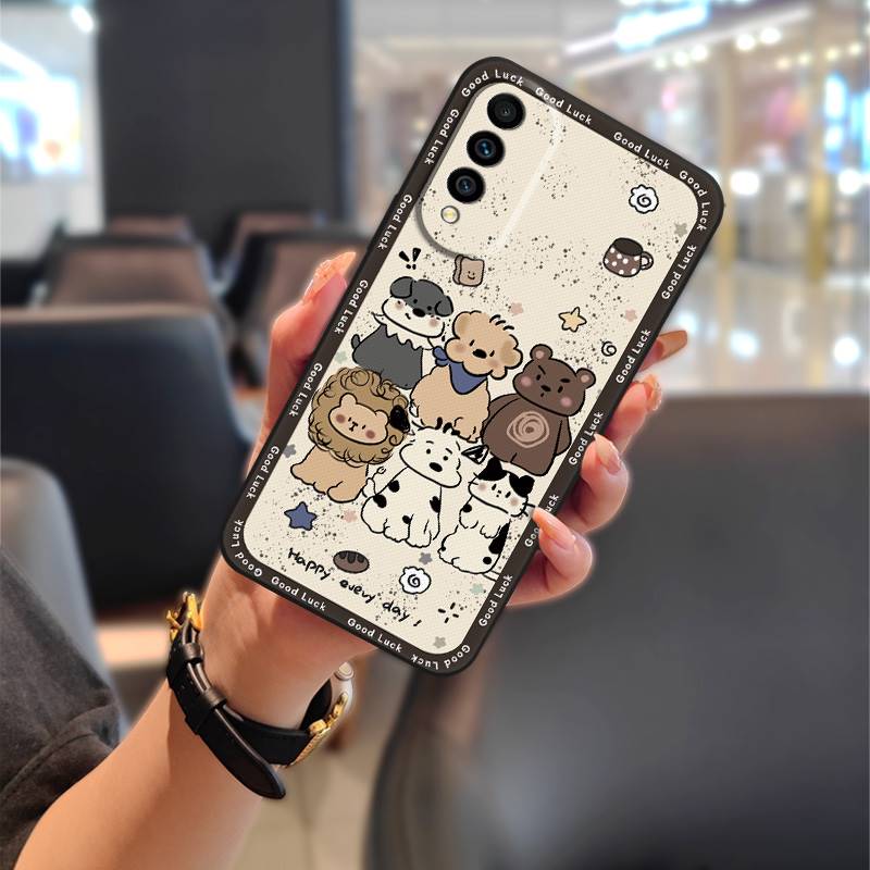 Protective Anti-dust Phone Case For Wiko T50 Cute Soft case Animals Silicone Shockproof Fashion Design Durable Cartoon