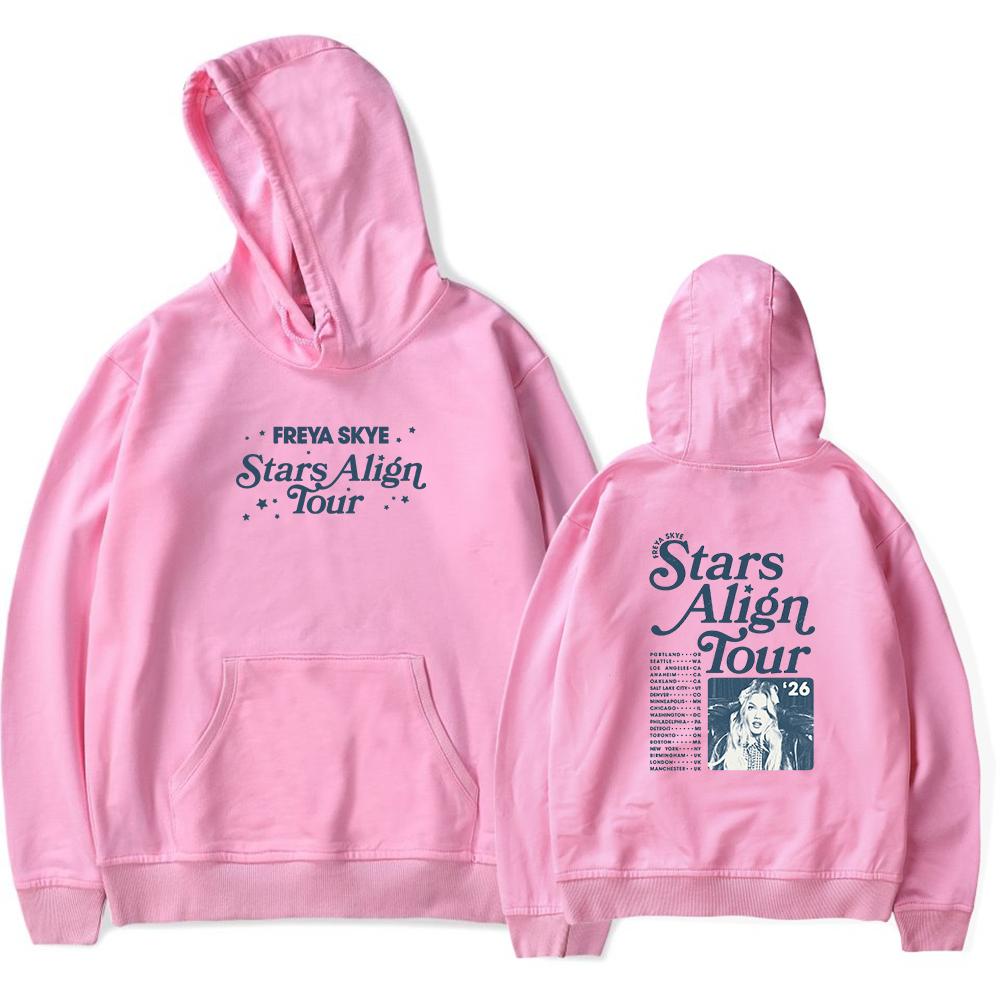 Freya Skye Stars Align TOUR Merch Hoodie Unisex Retro Mode Langarm Kapuzenpullover Sportbekleidung