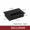 1Pcs Length 80mm-1000mm Aluminum Alloy Hole Cover Furniture Office Ventilation Hole Plug Desktop Hardware Black/Silver