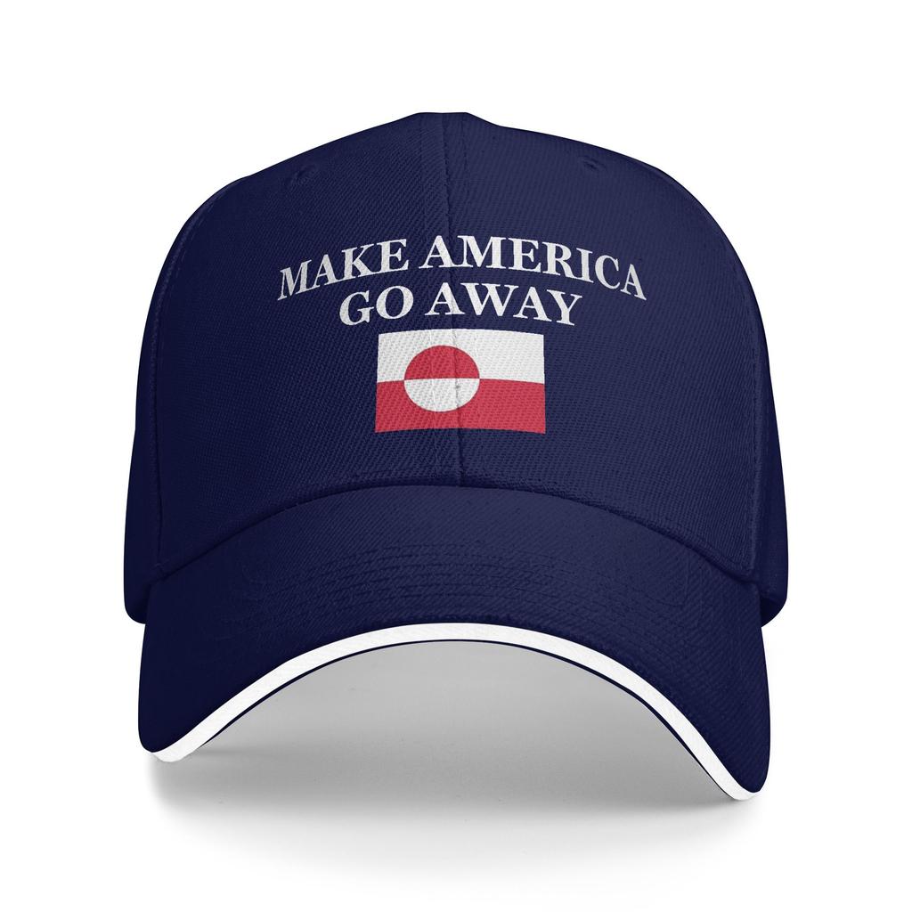 Make America Go Away Greenland Suppport  Baseball Cap  Men Adult Print Trucker Hat Summer Hiking Fishing Sun Visor Baseball Caps
