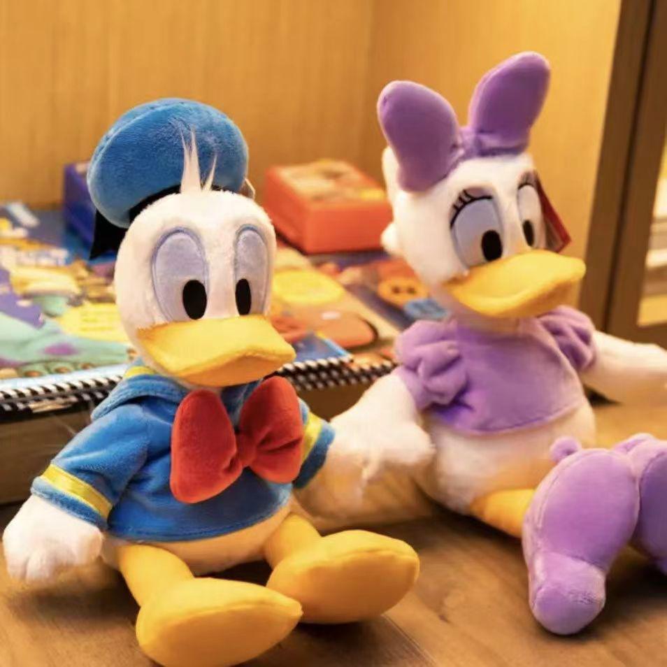Premium Donald & Daisy Duck Kaninchenfell Plüschtier Set