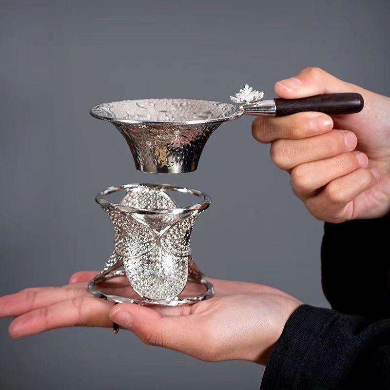 Metal Mesh Tea Strainer Stainless Steel Filter Sieve Teaware Lace Tea Drain Useful Tea Infusers Kitchen Accessories