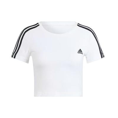Essentials 3-Stripes Tee Women Tops White IR6112