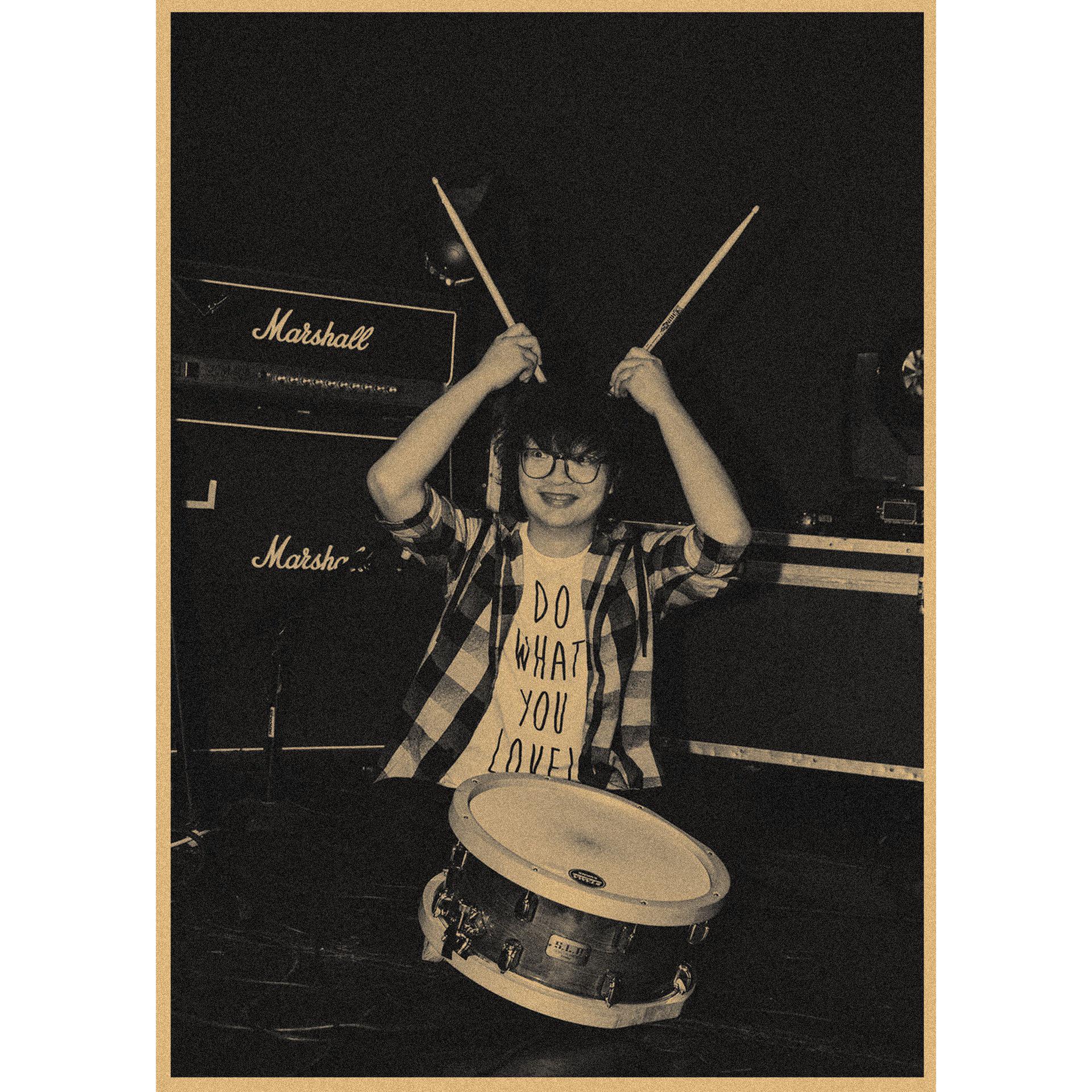 

Orange Sea Rock Band Retro Mural Poster 29.7X42cm