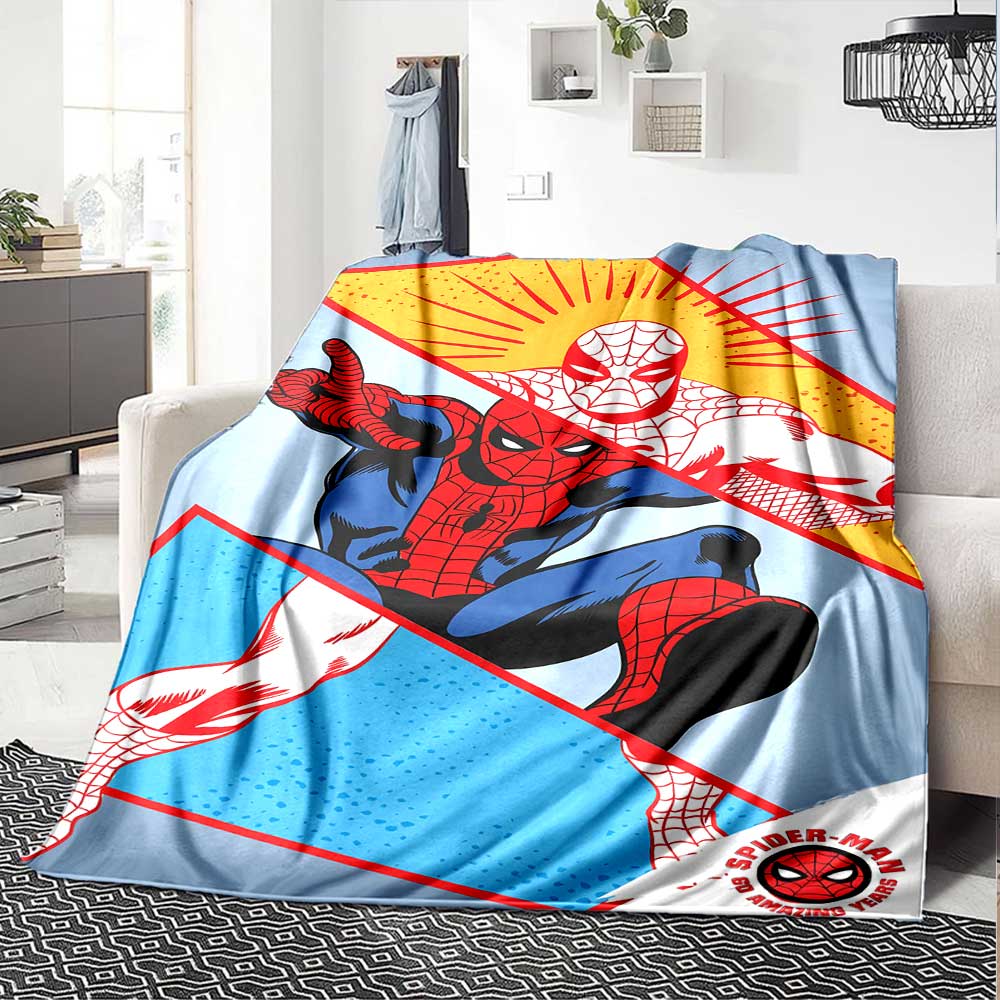 Spider-Man: Spider-Verse Cozy Blanket Ultra-Soft Suitable for Sofa Couch Office Bed Picnics Four Seasons Multipurpose Decor Unique Gift Y43