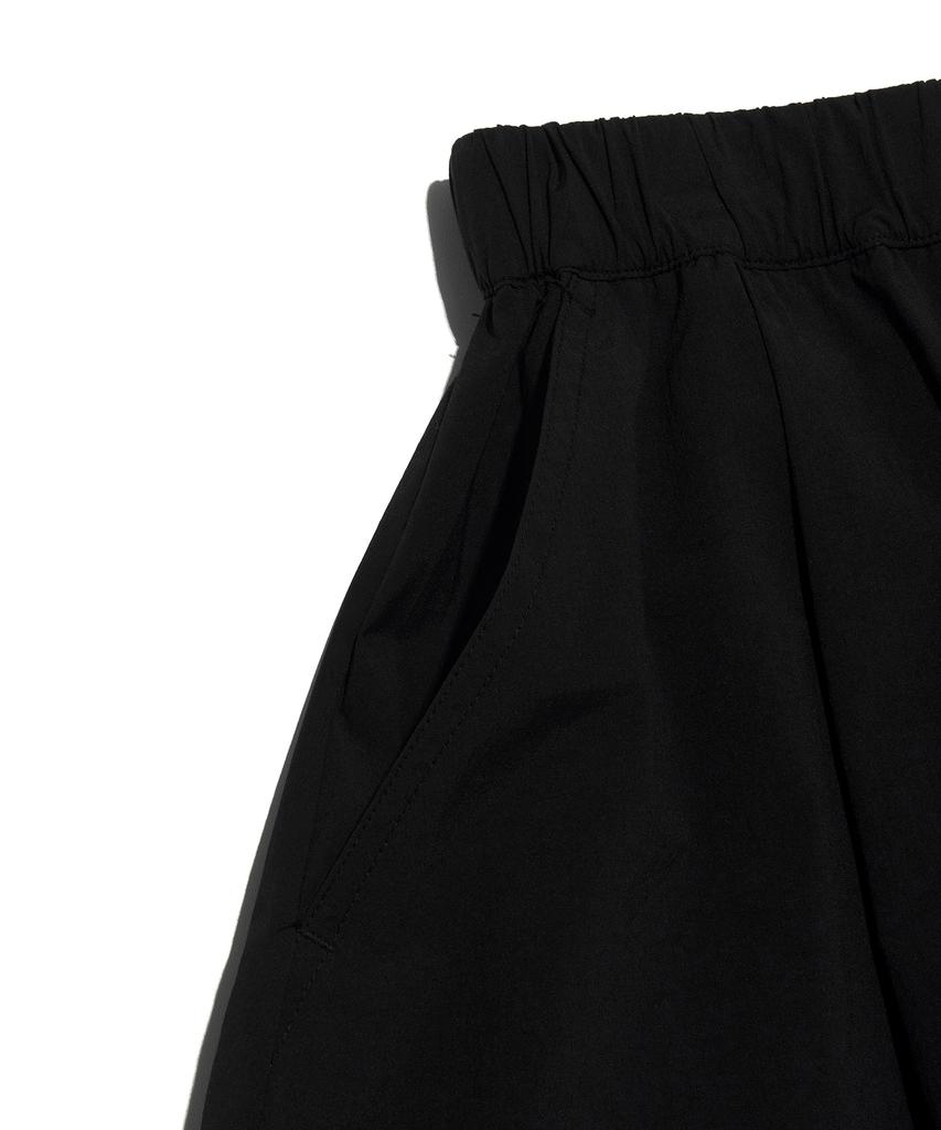 LEE Women Nylon Belted Long Skirt Black