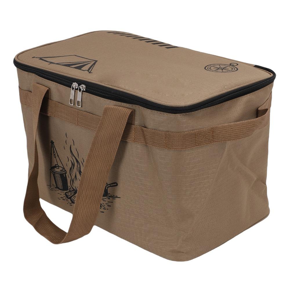 Waterproof Camping Storage Bag 600D Oxford Fabric Picnic Organizer Bag Cookware Organizer Bag BBQ